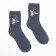 Women's socks with a terry follow, the color is blue, size 23