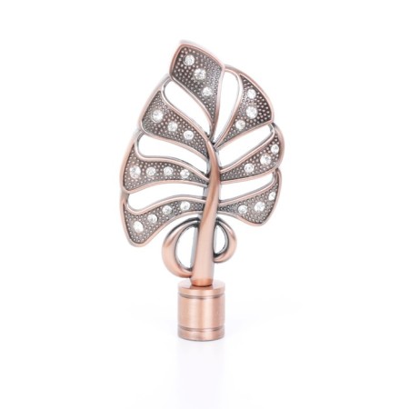 Tips "Diamond Leaf", 2 pcs, d = 16 mm, color copper-1