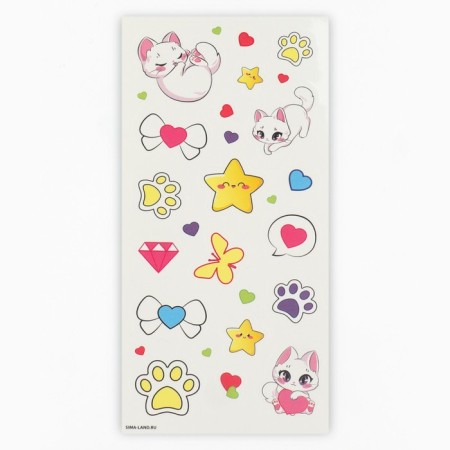 Set for creating acrylic key cards with stickers "for a girl"-12