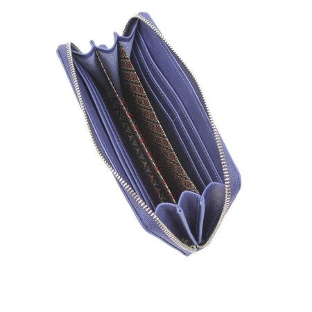 Wallet, lightning, 8 pockets, 1 department for trifles, n/k blue Shora-2