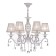Maytoni ARM247-06-G, 6HE14, 40W, 63x63x116 cm, white color with gold