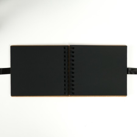 Photo album Brauberg Black & Kraft, size 16x18 cm, 20 black sheets-11