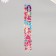 Stick plastic volumetric "girls and outfits" with gold stroke mix 33.5x6 cm