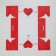 Capcake box, confectionery packaging, 4 cells "Ja T`Aime", 16 x 16 x 10 cm