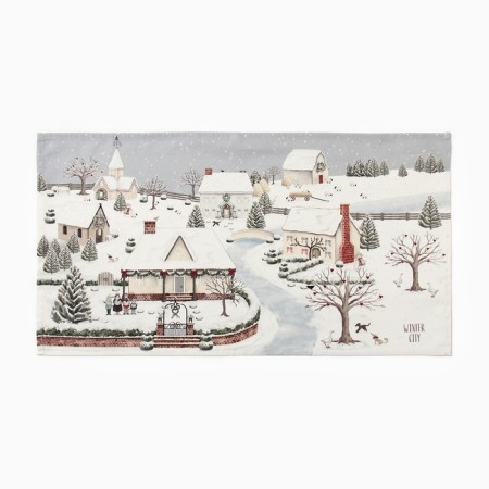 Towel Ethel "Winter village" 40x73 cm, 100% cotton, sarzha 190 g/m2