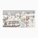 Towel Ethel "Winter village" 40x73 cm, 100% cotton, sarzha 190 g/m2