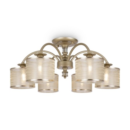 Freya FR2539CL-06G Ksenia ceiling lamp, 730x730x309 mm, E14, 6x40W, color matte gold