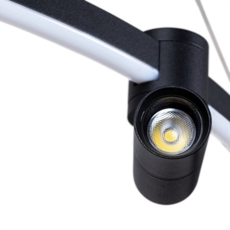 Suspended chandelier Arte Lamp Ring A2186SP-1BK, LED, 75 W, 80x80x120 cm, 6000 lm, remote control, black-3
