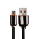 MicroUSB cable - USB, 2.4 A, PVC braid, 1 meter, black