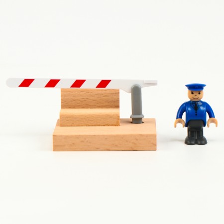 Children's barrier "Road Police" is compatible with the railway "Transport" 7.5 × 6 × 4 cm-1