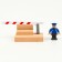 Children's barrier "Road Police" is compatible with the railway "Transport" 7.5 × 6 × 4 cm