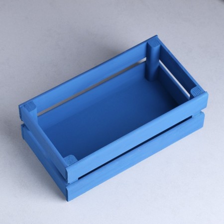 Wooden Kashpo 24.5 × 13.5 × 9 cm "Two Light", two -string, blue giving beautifully-2