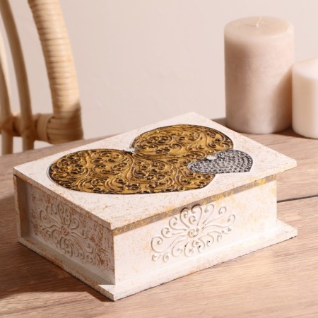 Casket "Two hearts" 19.5x15x7 cm