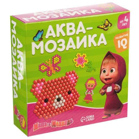 Aquamosaic for children Masha and Bear, 4 figures-1