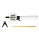 Winter fishing rod, handle foam 130 mm long, HFB-8B
