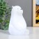 Nightlight "Bear" LED battery 3XLR white 11x8.5x14 cm