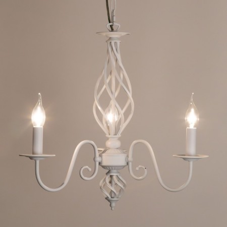 Suspended chandelier Citilux "Rowena" CL427130, 65x65x65 cm, 3x60W, E14, white color-20