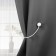 Picking for curtains "Balls", d = 3 cm, 40 cm, milk color