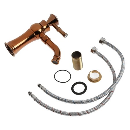 Zein Z3788 sink mixer, designer, single -leaf, 35 mm cartridge, copper color-12