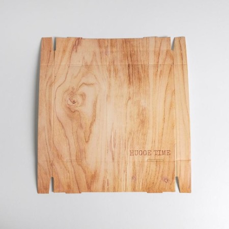 Gift folding box, packaging, "wood", 31.2 x 25.6 x 16.1 cm-5