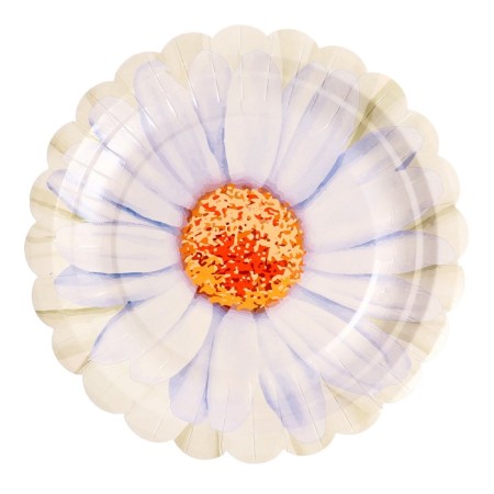 A set of paper plates "Chamomile", in a t/y film, 6 pcs., 18 cm