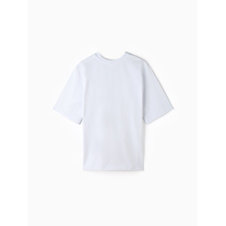 T-shirt male plain Minaku Oversize Fit: Gray color, river 56-3