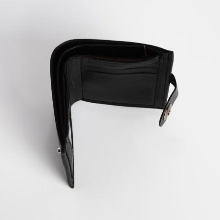 Male purse on a magnet, black color-3