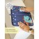 Garbage rug, dinosaur, 30x36 cm, for retraining, blue