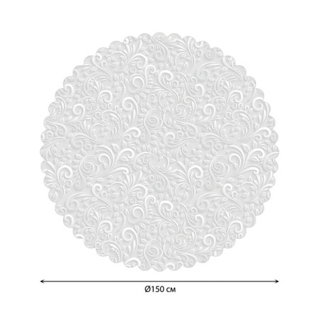 The tablecloth “drawings in the snow”, round, Saten, d = 150 cm-1