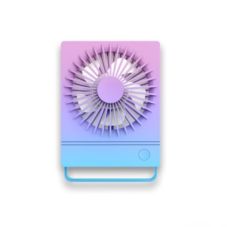 Portable fan YS2202B, 500 mAh, 3 modes, input Micro-USB, wire, cold gradient