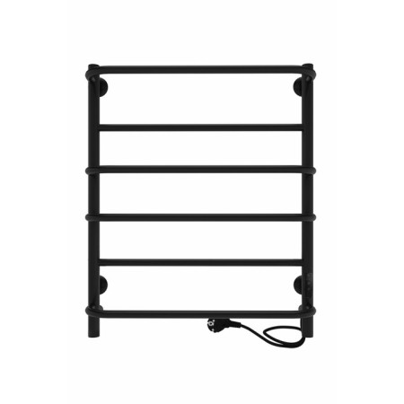 Electric towel Indigo Europe Lux, 600x500 mm, timer, hidden installation, black-1