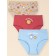 Panties for girls, height 86 cm, blue color, terracotta, beige, 3 pcs