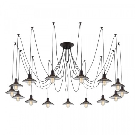 Suspended Citilux “Edison” CL451152, 15x75W, E27, Black Color Black-16