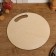Set of boards of cutting double -sided, round, handle cut, 3 pieces
