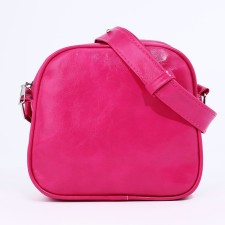 Bag Cross-Bodi with a zipper, pink color