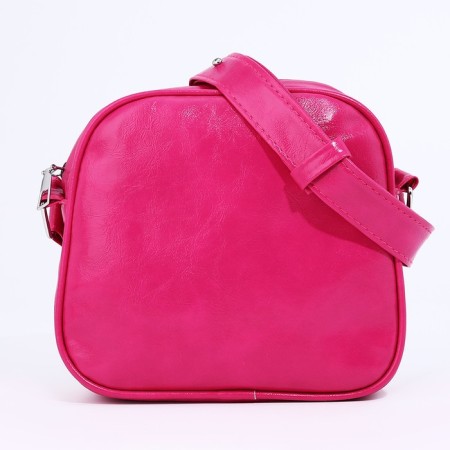Bag Cross-Bodi with a zipper, pink color