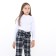 Baby turtleneck, white color, height 116 cm