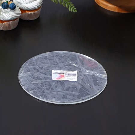 Acrylic substrate, circle d = 18 cm, h = 0.3 cm, the color is transparent-3
