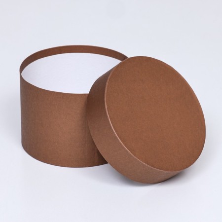 Set of round gift boxes 5 in 1 "coffee", 20 x 14 - 15 x10 cm-4