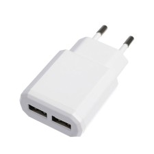 Network charger Luazon LN-120AC, 2 USB, 2.1/1 A, white