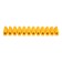 Klemic screw block KV-40 25-40, current 100 A, polypropylene yellow rexant (10 pcs.