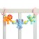 Stretching to a stroller/crib "cat, elephant, lion cub", 3 toys, color mix, crush me