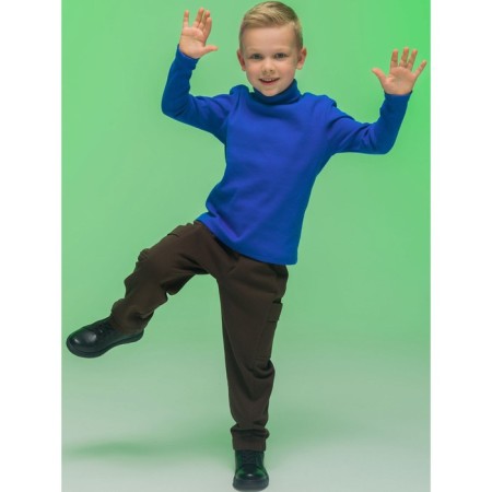 Turtleneck for the boy Pelican, height 134 cm, color ultramarin-4