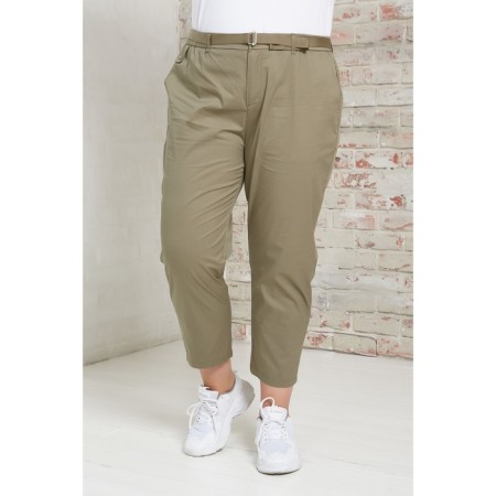 Women's pants, size 60, khaki color-2