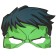 Set of carnival mask and butterfly "Hulk", Avengers