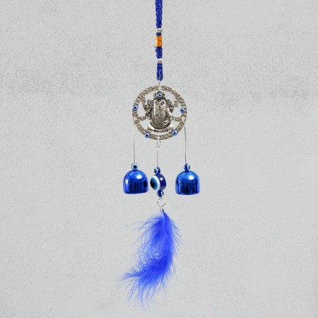 Wind music metal from the evil eye "Ganesha" 2 bells 40x8x2.5 cm