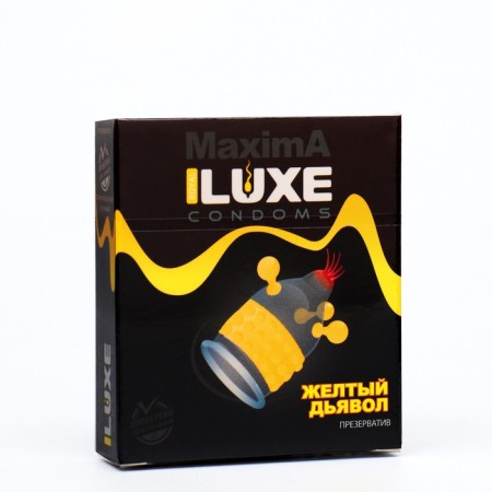Condoms "Luxe" Maxima Yellow Devil, 1 pc.