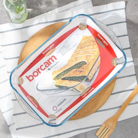 Borcam, 3.5 l heat -resistant baking and baking form and baking, rectangular-4