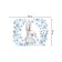 A set of napkins for setting the table "Flower rabbit", rectangular, rounded edges, size 30x46 cm, 4 pcs