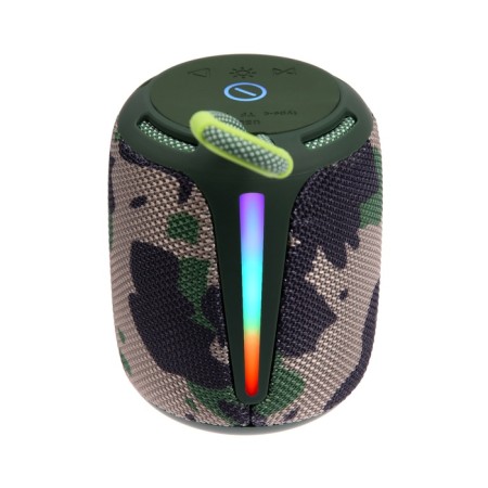 Portable column Booms350, 7 watts, 1200 mAh, backlight, micro sd, khaki-1